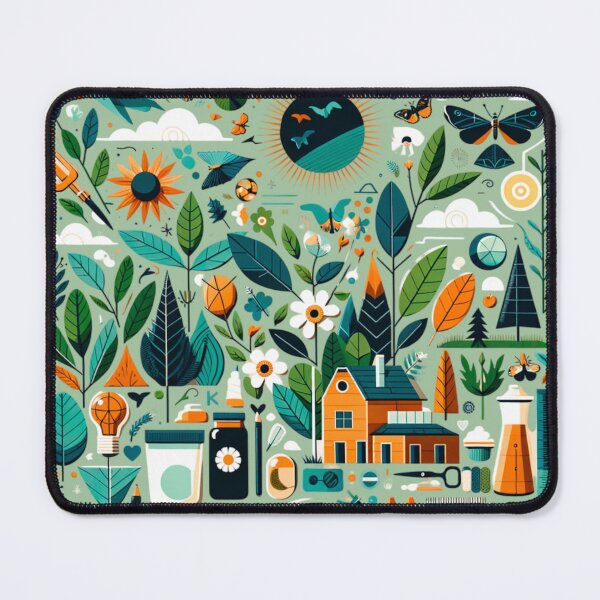 Item preview, Whimsical Nature and Art Tools Collage designed and sold by SholoStudio.