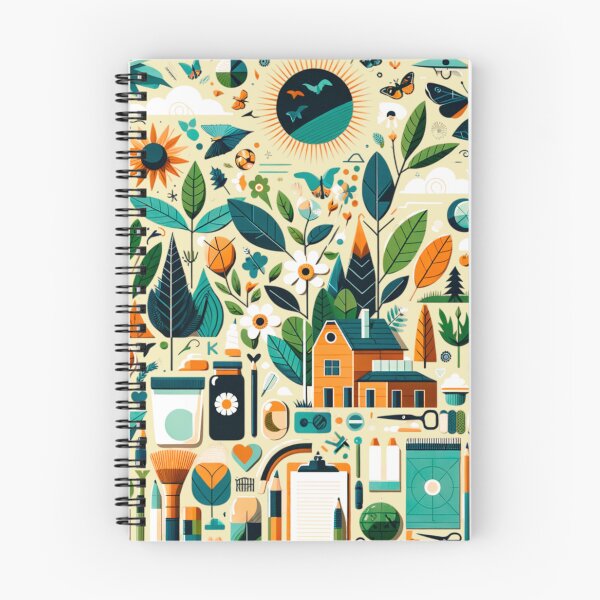 Item preview, Whimsical Nature and Art Tools Collage designed and sold by SholoStudio.