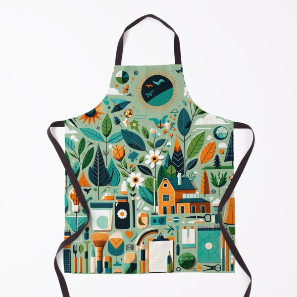 Item preview, Whimsical Nature and Art Tools Collage designed and sold by SholoStudio.