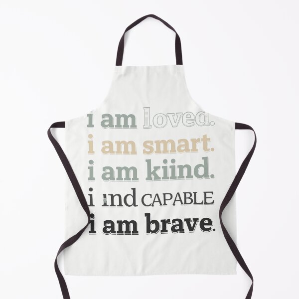 Item preview, i am loved, i am smart, i am kind, i am capable, i am brave — Affirmation Minimalist Typography T designed and sold by GAIDREDA.