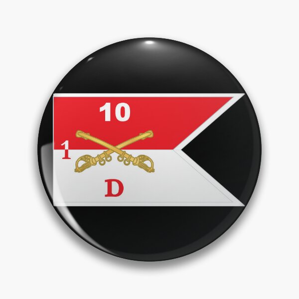Item preview, Army - Delta Troop - 1st Squadron, 10th Cavalry Guidon w White Boundries X 300 designed and sold by Military Insignia Products.