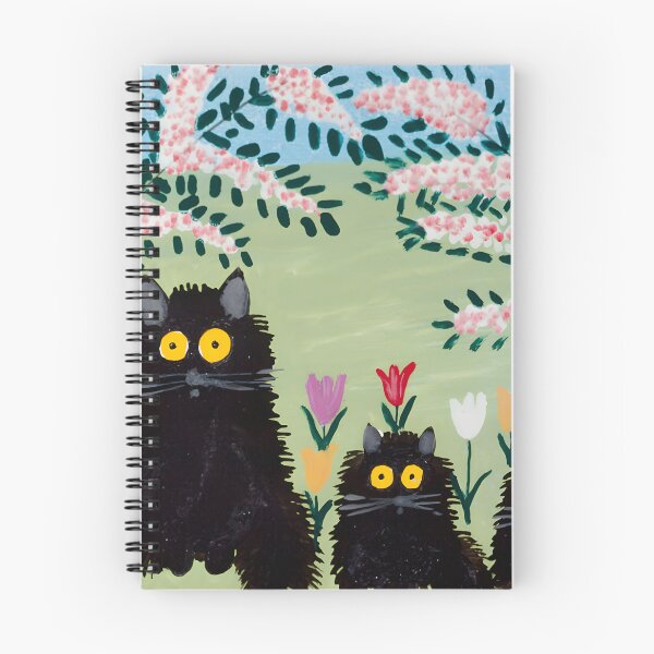 Item preview, Three Black Cats by Maud Lewis - Feline Folk Art Delight designed and sold by VisualGeni.