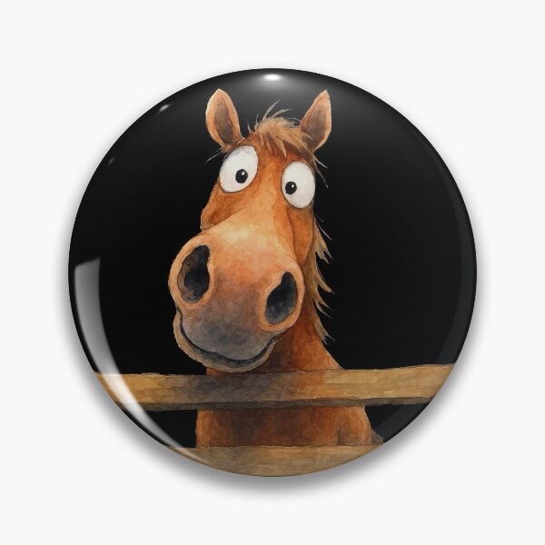Item preview, Cute Happy Horse ' I’m Mike! ' Designs BY SHiRLeY MacARTHuR designed and sold by Shirley MacArthur Art.