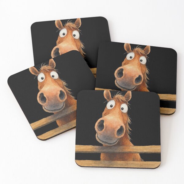 Item preview, Cute Happy Horse ' I’m Mike! ' Designs BY SHiRLeY MacARTHuR designed and sold by Shirley MacArthur Art.