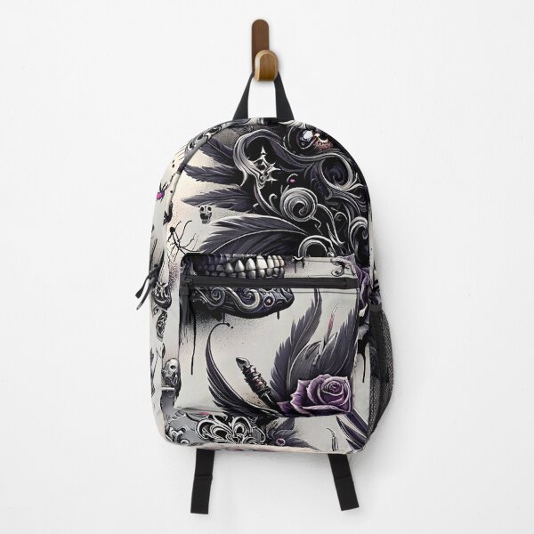 Item preview, Dark Gothic Skull Baroque Macabre Art Print designed and sold by PinUpPizzazz.