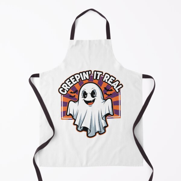 Item preview, Creepin' It Real Spooky Ghost | Cartoon Halloween Graphic designed and sold by EnziGartig.
