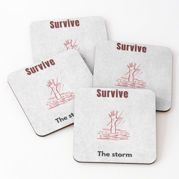 Item preview, Survive the Storm – Dark Motivational T-Shirt by FyrePath designed and sold by Fyrepath.