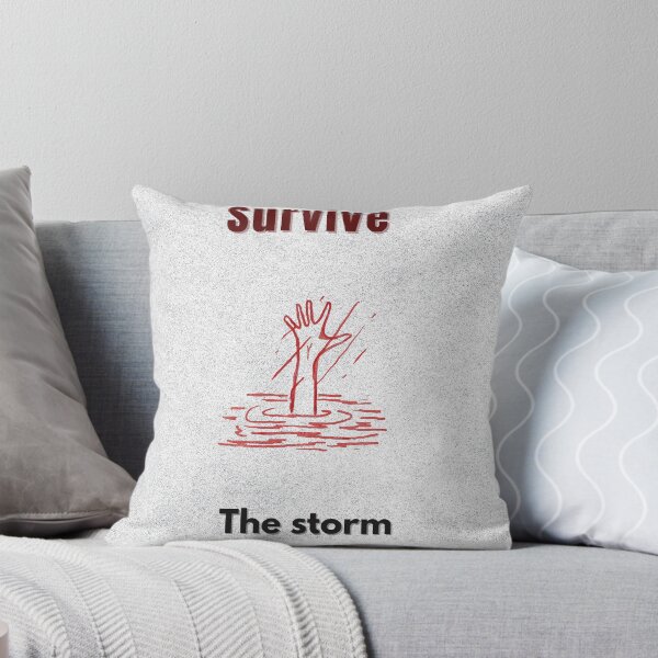 Item preview, Survive the Storm – Dark Motivational T-Shirt by FyrePath designed and sold by Fyrepath.