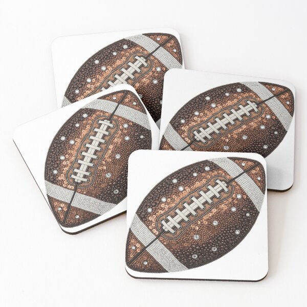 Item preview, Cute Glitzy Football  designed and sold by DeafPigeonDesigns.