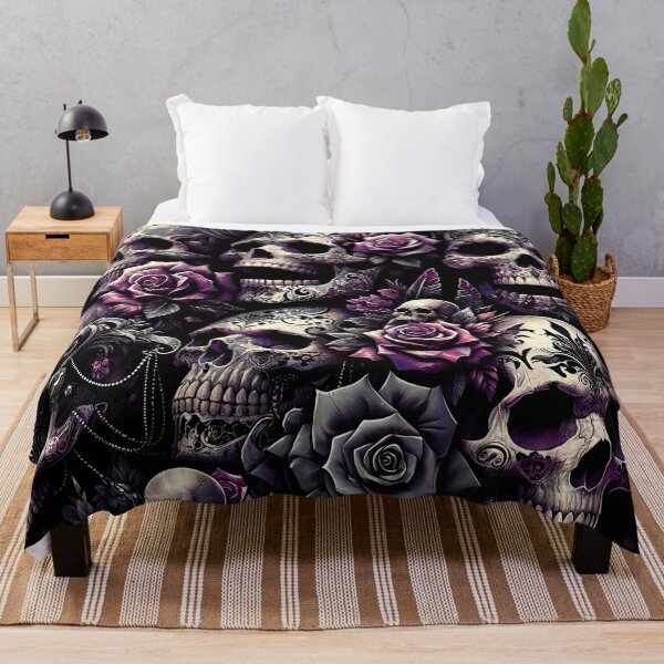 Item preview, Dark Gothic Skull Baroque Macabre Art Print designed and sold by PinUpPizzazz.