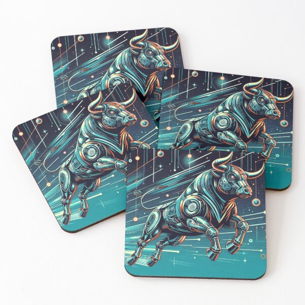 Item preview, futuristic bull designed and sold by Dogandesighn.