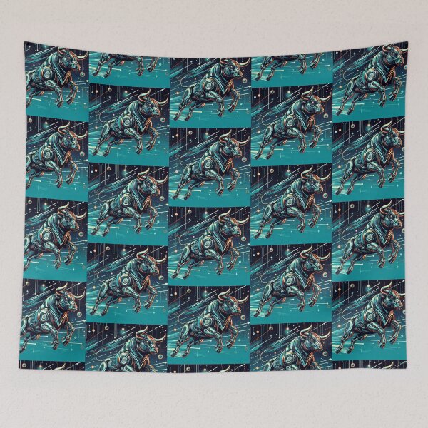 Item preview, futuristic bull designed and sold by Dogandesighn.