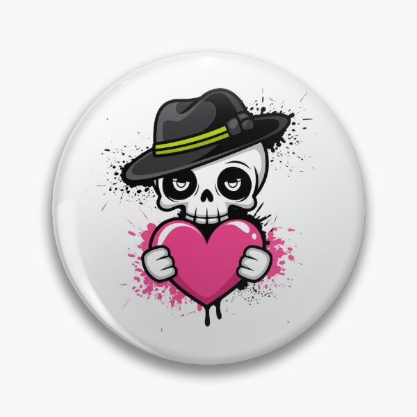 Item preview, Pink Heart Skull - Sweet Darkness designed and sold by WeranovDesign.