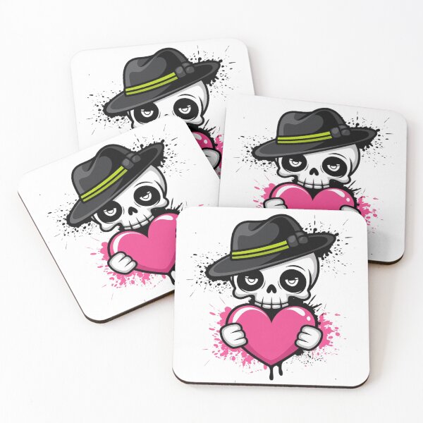Item preview, Pink Heart Skull - Sweet Darkness designed and sold by WeranovDesign.
