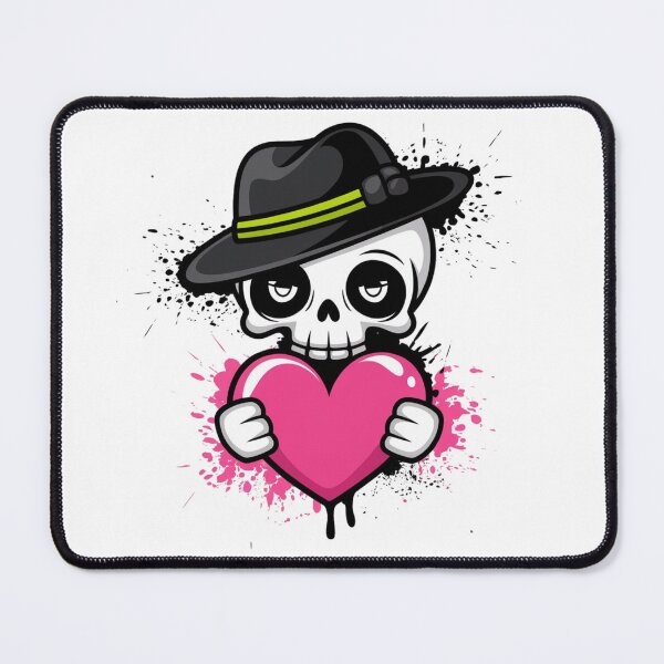 Item preview, Pink Heart Skull - Sweet Darkness designed and sold by WeranovDesign.