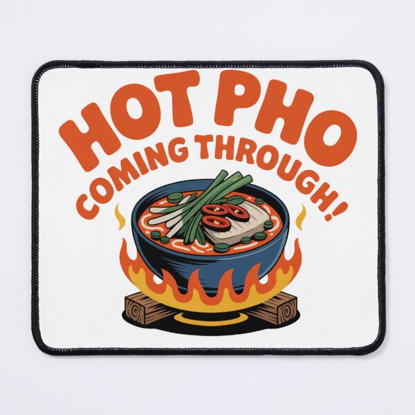 Item preview, Hot Pho Coming Through Funny Food Shirt designed and sold by WSPrintCrafter.