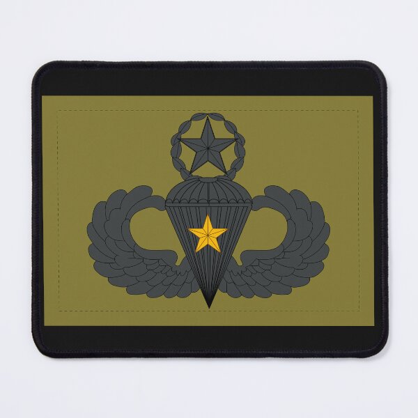 Item preview, Badge - Army - Parachutist - Master - 1 Combat Star - Subdued X 300 designed and sold by Military Insignia Products.