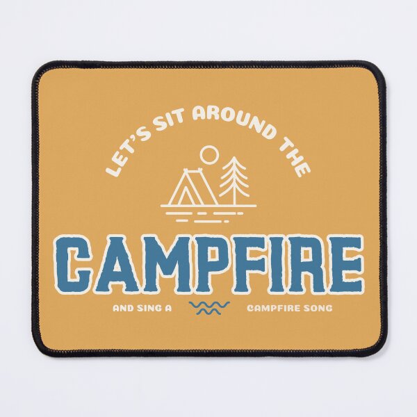 Item preview, Let’s Sit Around the Campfire Camping designed and sold by ash + orbit co..