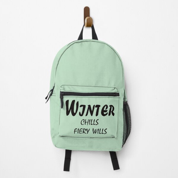 Item preview, Winter Chills, Fiery Wills – Motivational Winter Mindset Quote Design designed and sold by ArtNestVerse.