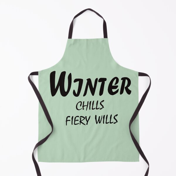 Item preview, Winter Chills, Fiery Wills – Motivational Winter Mindset Quote Design designed and sold by ArtNestVerse.
