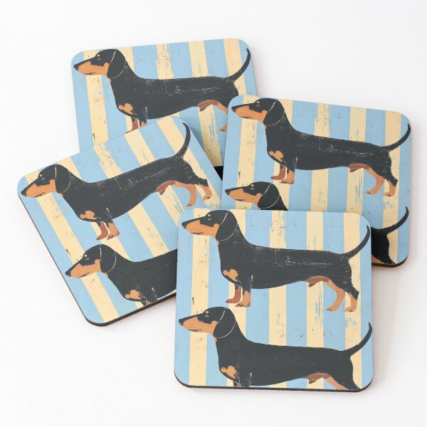 Item preview, Striped Dachshund Duo ?? designed and sold by Venon28.