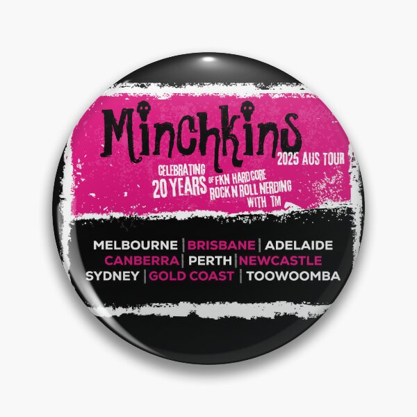 Item preview, Minchkins 2025 Aus Tour (Black or Colour BG) designed and sold by iinthedark.
