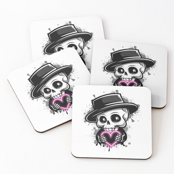 Item preview, Neon Heart Skull - Dark Romance designed and sold by WeranovDesign.