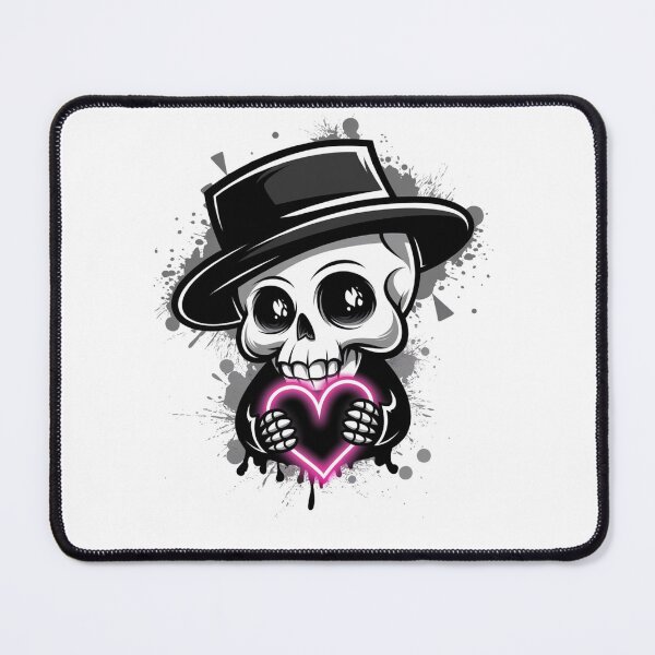 Item preview, Neon Heart Skull - Dark Romance designed and sold by WeranovDesign.