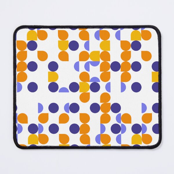Item preview, “A geometric pattern of blue and green circles and squares, arranged with rhythmic repetition — a visual harmony between order and randomness.” designed and sold by LeGrizou.