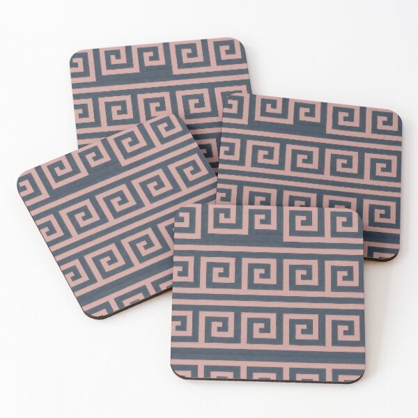 Item preview, Seamless Greek Key Pattern in Navy and Pink designed and sold by champkppwc.