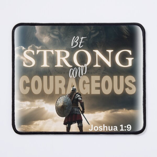Item preview, BE STRONG AND COURAGEOUS | JOSHUA 1:9 designed and sold by Canvations.