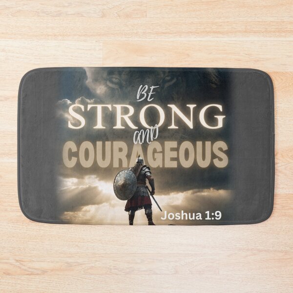 Item preview, BE STRONG AND COURAGEOUS | JOSHUA 1:9 designed and sold by Canvations.