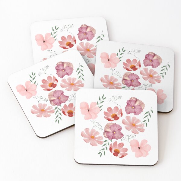 Item preview, Pink Flowers designed and sold by ArtByHelenaSF.