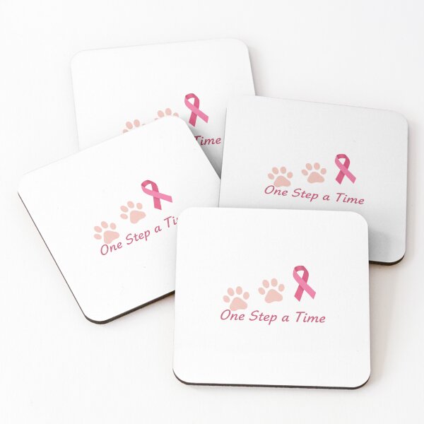 Item preview, One Step at a Time Pink Ribbon Paw Print designed and sold by Fluffsy .