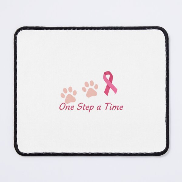 Item preview, One Step at a Time Pink Ribbon Paw Print designed and sold by Fluffsy .