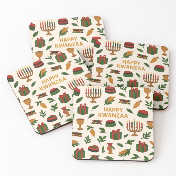 Item preview, Happy Kwanzaa Pattern - Kinara, Unity Symbols designed and sold by Myra365Art.