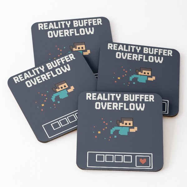 Item preview, Reality Buffer Overflow – Retro Pixel Gamer Design designed and sold by VenDecoArt.