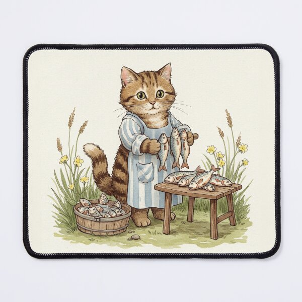 Item preview, The Fisher Cat’s Little Market designed and sold by Pasteltone.