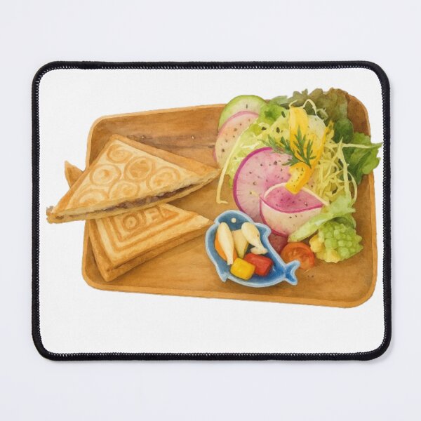 Item preview, Sandwich and Salad – Cute watercolor illustration designed and sold by Moyōna.