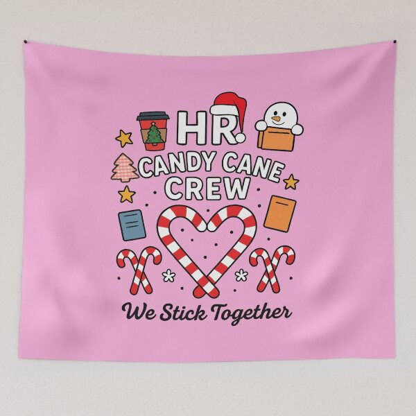 Item preview, HR Human Resources Candy Cane Crew We Stick Together Xmas Matching designed and sold by SunfullyYours.