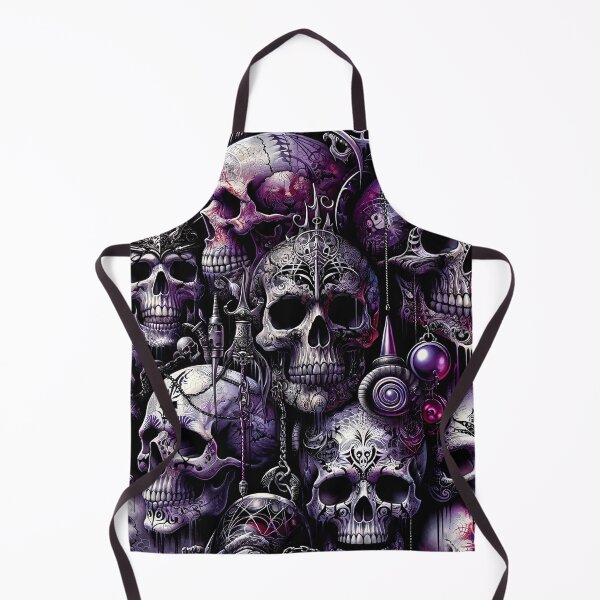 Item preview, Dark Gothic Skull Baroque Macabre Art Print designed and sold by PinUpPizzazz.