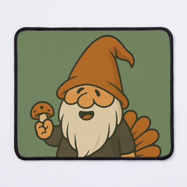 Item preview, Feast Mode Activated Gonk | Funny Thanksgiving Gnome Eating Mushrooms Cartoon Design designed and sold by BoxaroundJacks.