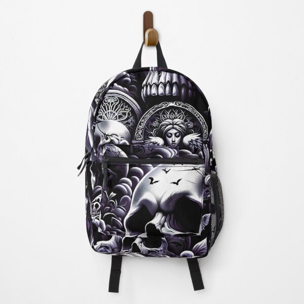 Item preview, Dark Gothic Skull Baroque Macabre Art Print designed and sold by PinUpPizzazz.