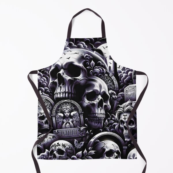 Item preview, Dark Gothic Skull Baroque Macabre Art Print designed and sold by PinUpPizzazz.