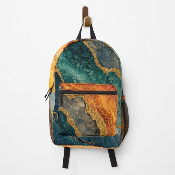 Item preview, Molten Earth Veins abstract fluid pattern designed and sold by AbstractMesh.