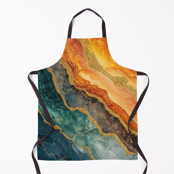 Item preview, Molten Earth Veins abstract fluid pattern designed and sold by AbstractMesh.