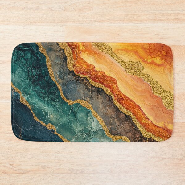 Item preview, Molten Earth Veins abstract fluid pattern designed and sold by AbstractMesh.