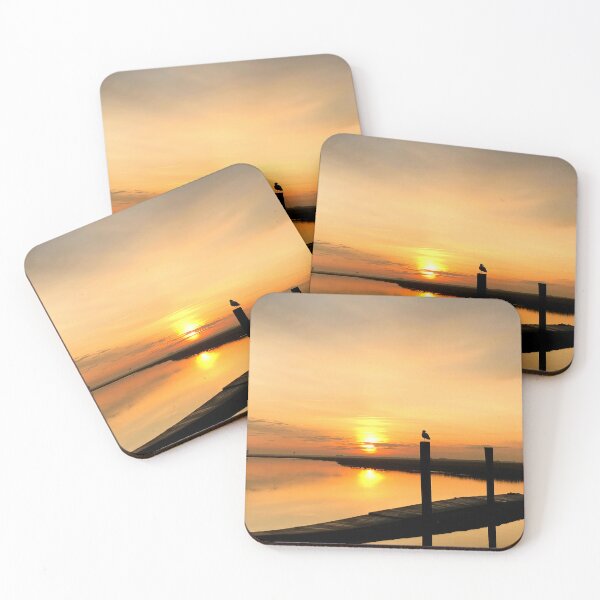 Item preview, Warm Seagull Sunrise on The Bay designed and sold by LeslieMac713.