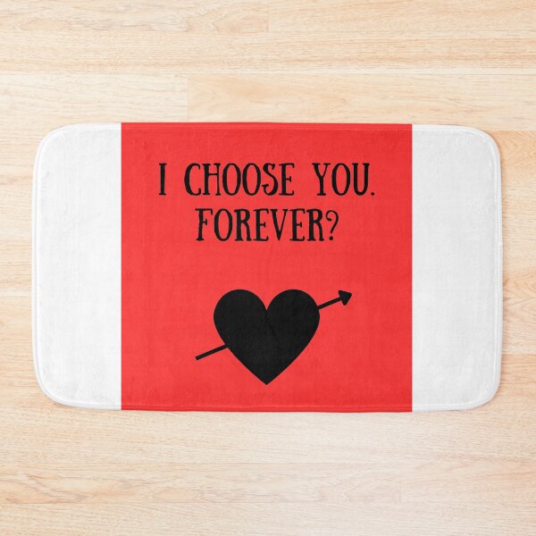 Item preview, ​I Choose You. Forever? (Direct and matches the text) ​A Question of Forever Love ​Black Heart on Red: Romantic Choice ​The Forever Question designed and sold by DreamF.