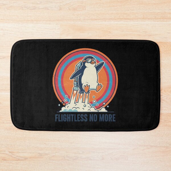 Item preview, Flightless Bird Jetpack Penguin Retro designed and sold by k3rstman1.